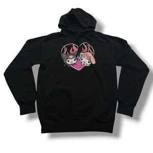 Kuromi‎ Hoodie Womens Small Black Hoodie
